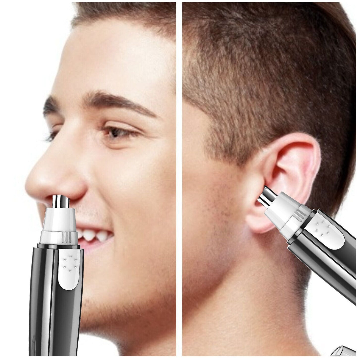 Electric Nose Hair Trimmer - Cordless Personal Grooming Tool with Sharp Blades, Compact & Portable design for Nose, Eyebrows, Upper Lip, Chin - Women'S Facial Hair Shaver (AA Battery Not Included) - Travel-Friendly Hair Removal Device, Eyebrow Shaping,