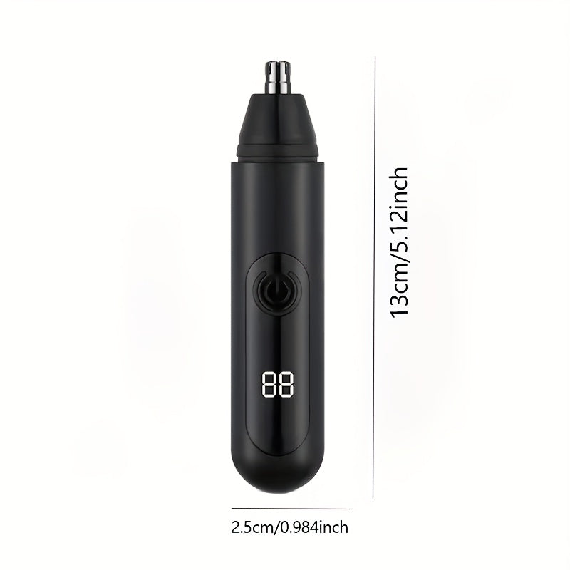 Painless Rechargeable Nose And Ear Hair Trimmer - USB Powered, Easy to Clean, Double-Edged Blade, Suitable for Men And Women, Long Battery Life
