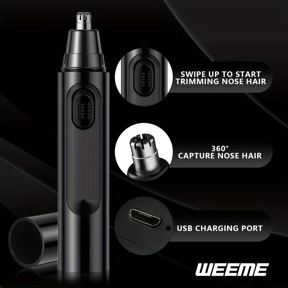 WEEME Electric Nose Hair Trimmer, USB Charging, Safe And Safe Without Damaging The Light Beige, Trimming Ears And Nose Hair