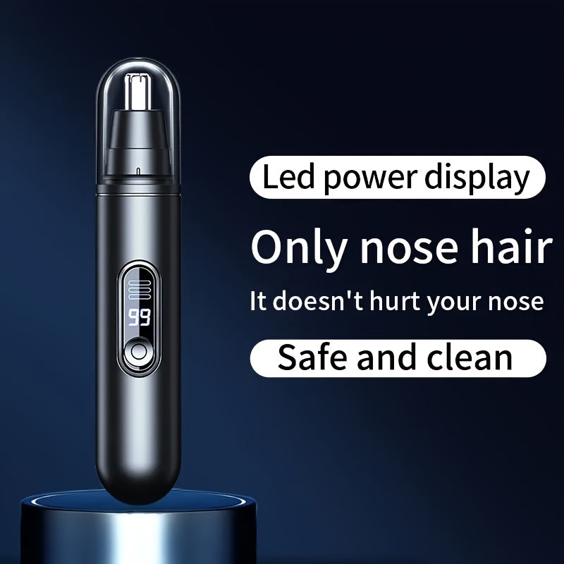 Black Digital Display Model, Black Non-digital Display Model - Battery, Precision Stainless Steel Double-edge Blade, 360° Painless Trimming,, Easy to Clean, Full-body Water Wash Design, Fashionable And Simple, Personal Care Grooming Tool