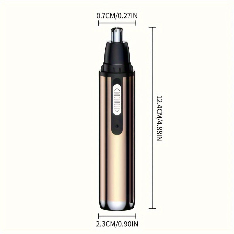 1pc Electric Nose Hair Trimmer, Painless Eyebrow and Face Hair Trimming, USB Charging, High Quality Stainless Steel Head, Compact Design for Men and Women