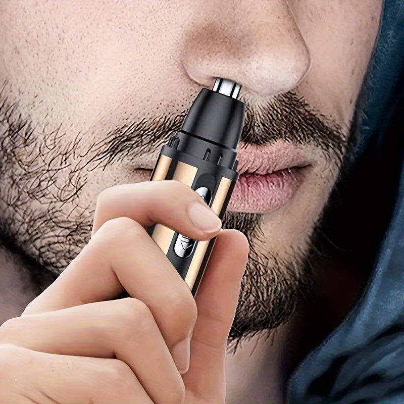 1pc Electric Nose Hair Trimmer, Painless Eyebrow and Face Hair Trimming, USB Charging, High Quality Stainless Steel Head, Compact Design for Men and Women