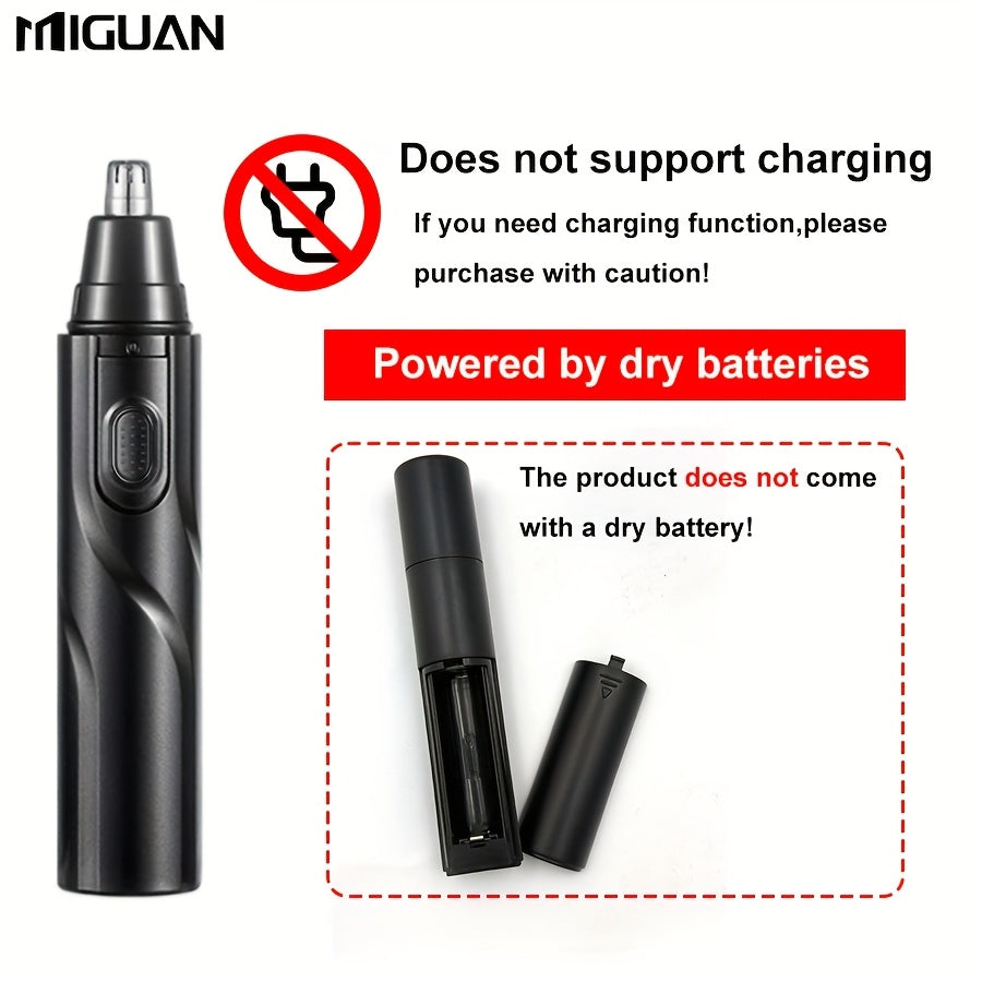 4-in-1 Professional Grooming Kit with Nose Hair Trimmer, Eyebrow Trimmer, Sideburns Trimmer and Fine Shaver, Men'S Personal Care Tools, Powered by 1 AA Battery (battery Not Included), Portable and Easy to Use, Best Gifts for Men
