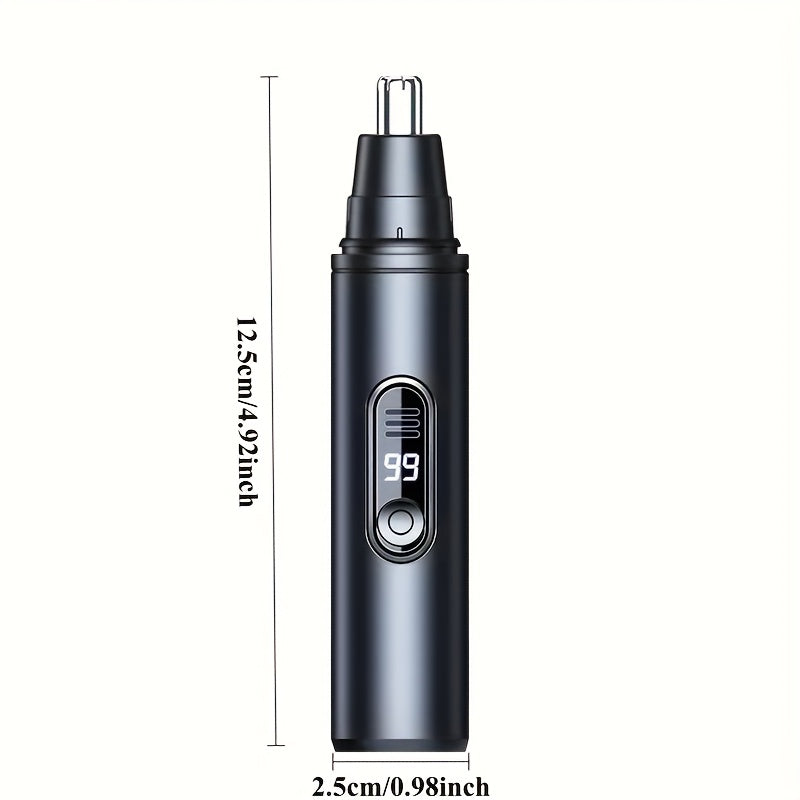 Black Digital Display Model, Black Non-digital Display Model - Battery, Precision Stainless Steel Double-edge Blade, 360° Painless Trimming,, Easy to Clean, Full-body Water Wash Design, Fashionable And Simple, Personal Care Grooming Tool