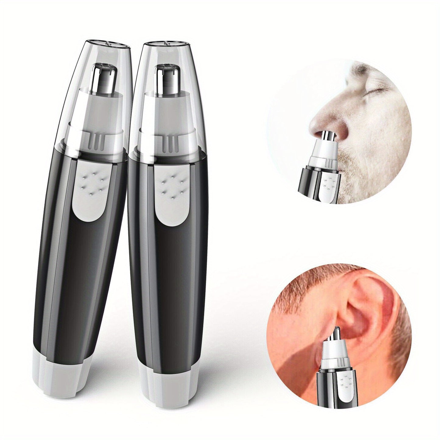 Electric Nose Hair Trimmer - Cordless Personal Grooming Tool with Sharp Blades, Compact & Portable design for Nose, Eyebrows, Upper Lip, Chin - Women'S Facial Hair Shaver (AA Battery Not Included) - Travel-Friendly Hair Removal Device, Eyebrow Shaping,