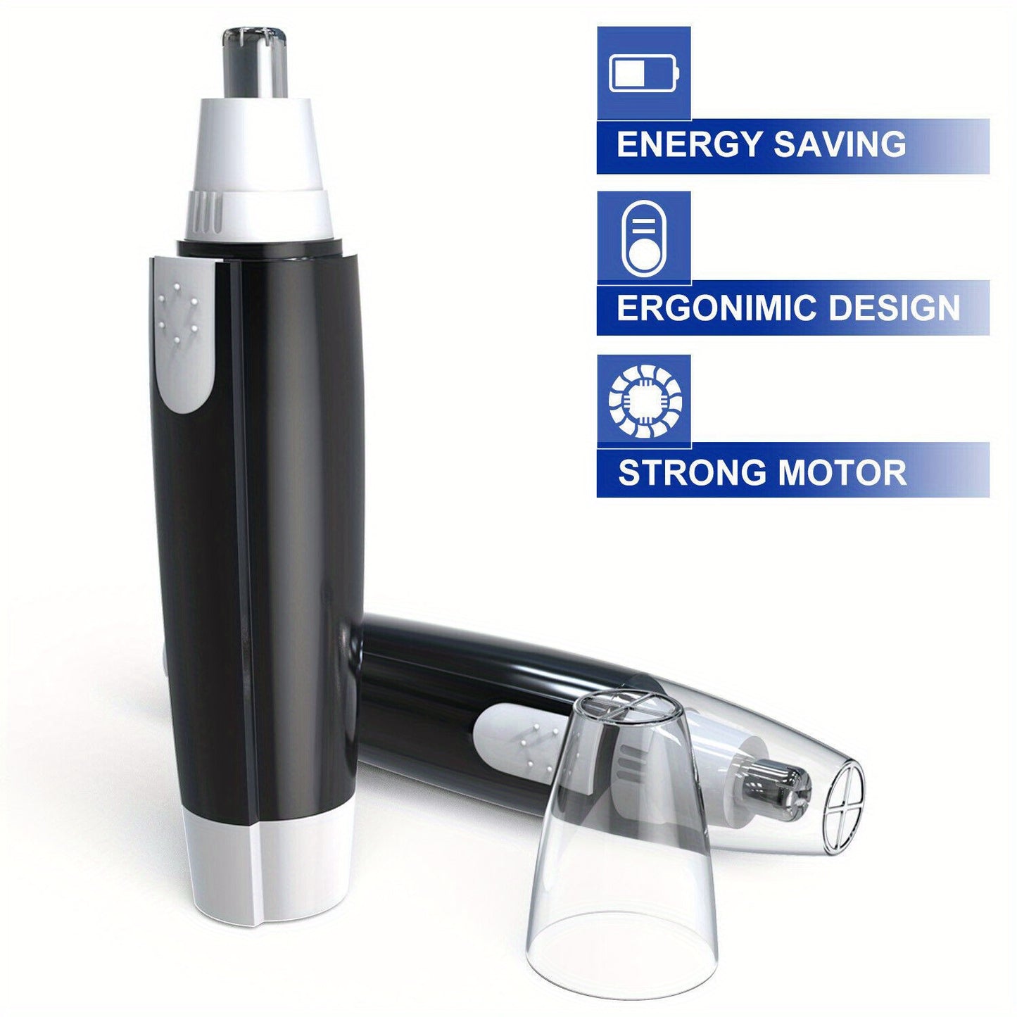 Electric Nose Hair Trimmer - Cordless Personal Grooming Tool with Sharp Blades, Compact & Portable design for Nose, Eyebrows, Upper Lip, Chin - Women'S Facial Hair Shaver (AA Battery Not Included) - Travel-Friendly Hair Removal Device, Eyebrow Shaping,