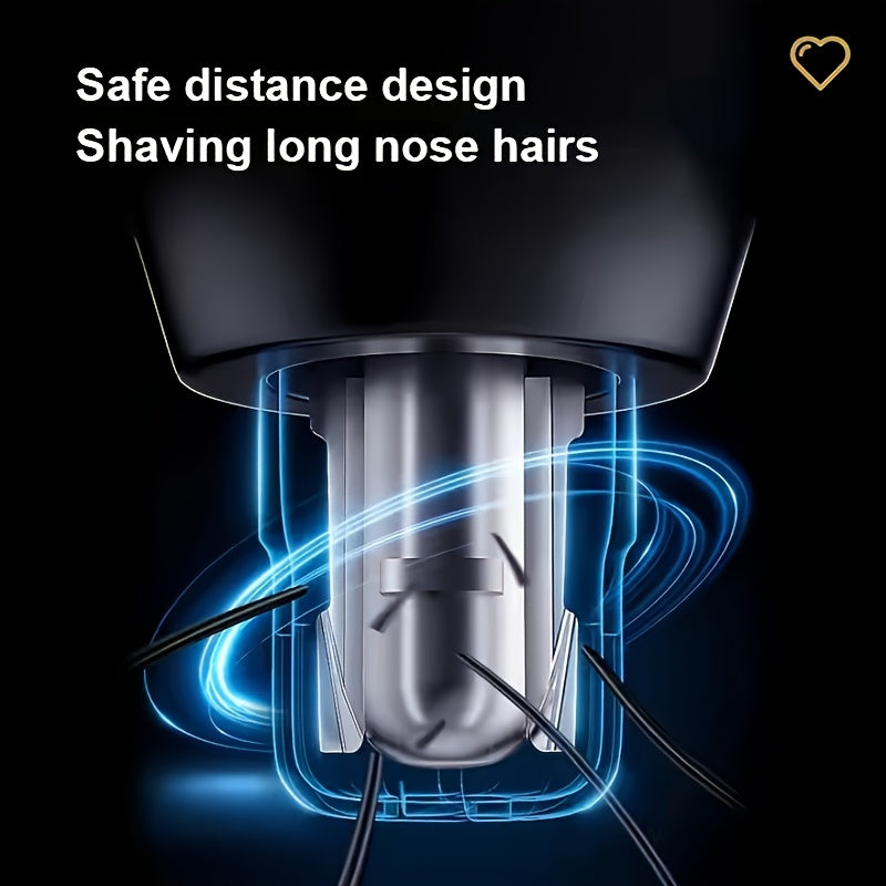 Painless Rechargeable Nose And Ear Hair Trimmer - USB Powered, Easy to Clean, Double-Edged Blade, Suitable for Men And Women, Long Battery Life