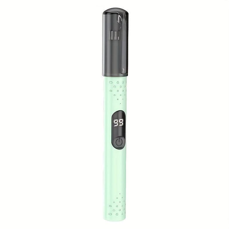 [Rechargeable Trimmer] Rechargeable Portable Electric Nose Hair Trimmer | USB, Stainless Steel Blades for Painless & No-Pull Grooming, Compact Design for Eyebrows, Ear Hair Trimming - Personal Care Grooming Tool, Nose Hair Remover, Sleek Gadget