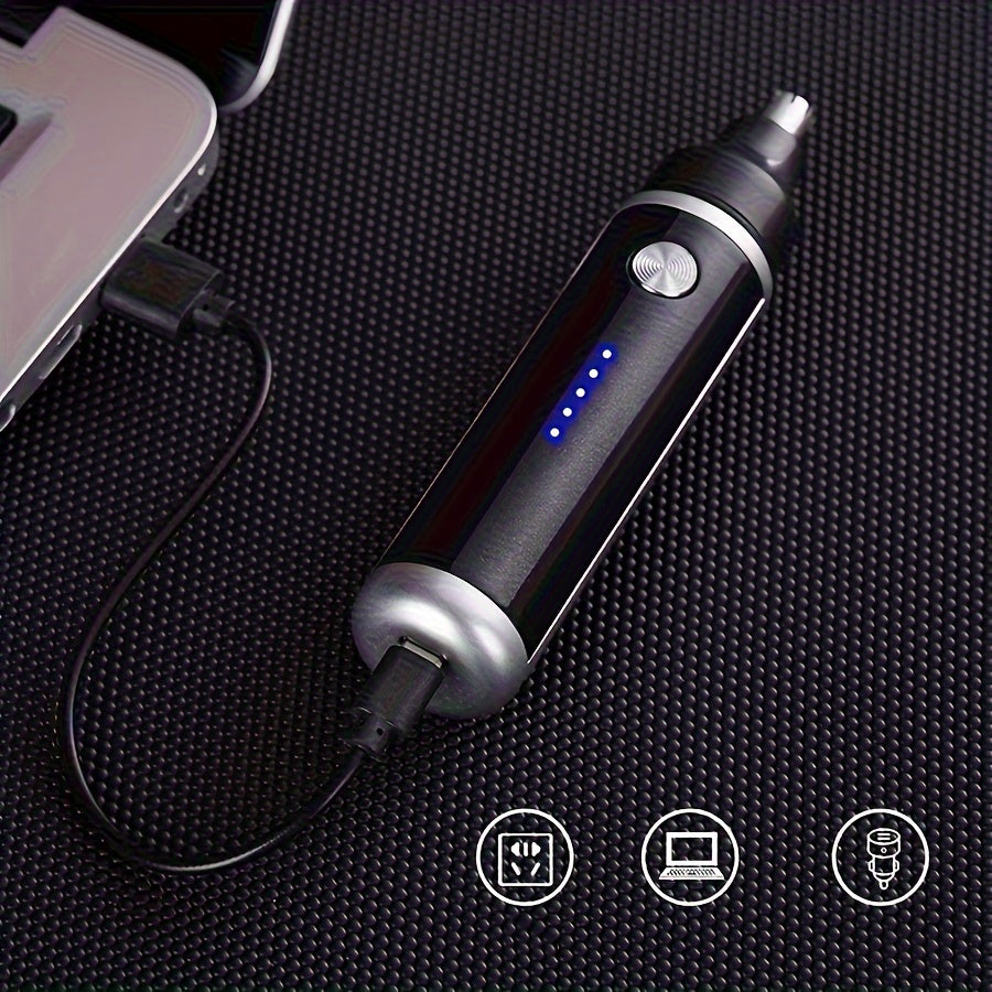 USB Rechargeable Nose Hair/ Eyebrow/ Ear Hair Trimmer, Fashion Nose Hair Trimmer is suitable for men and women, mini portable, no hair, no pain