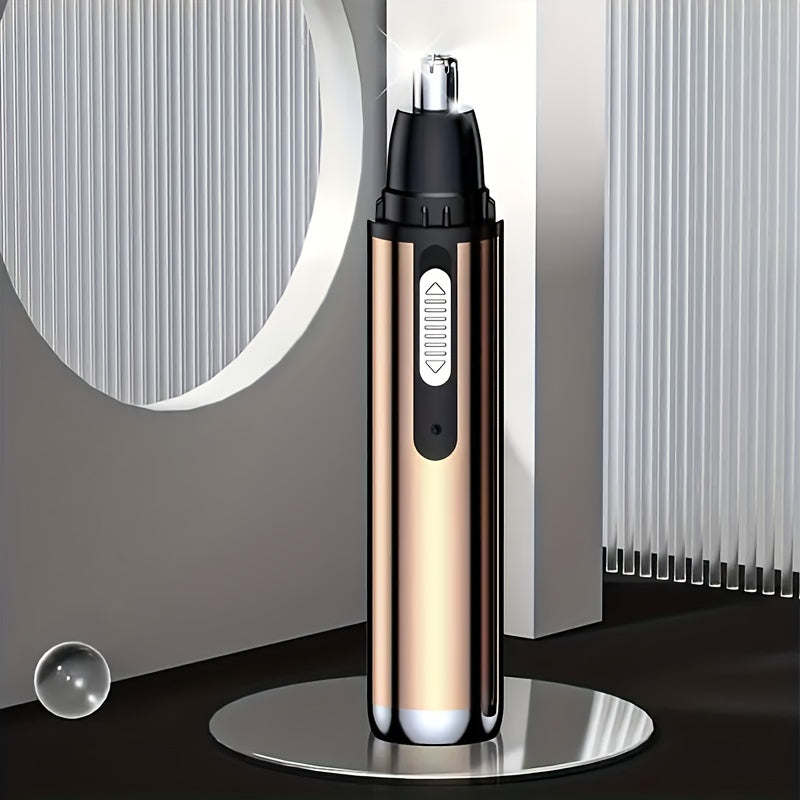 1pc Electric Nose Hair Trimmer, Painless Eyebrow and Face Hair Trimming, USB Charging, High Quality Stainless Steel Head, Compact Design for Men and Women