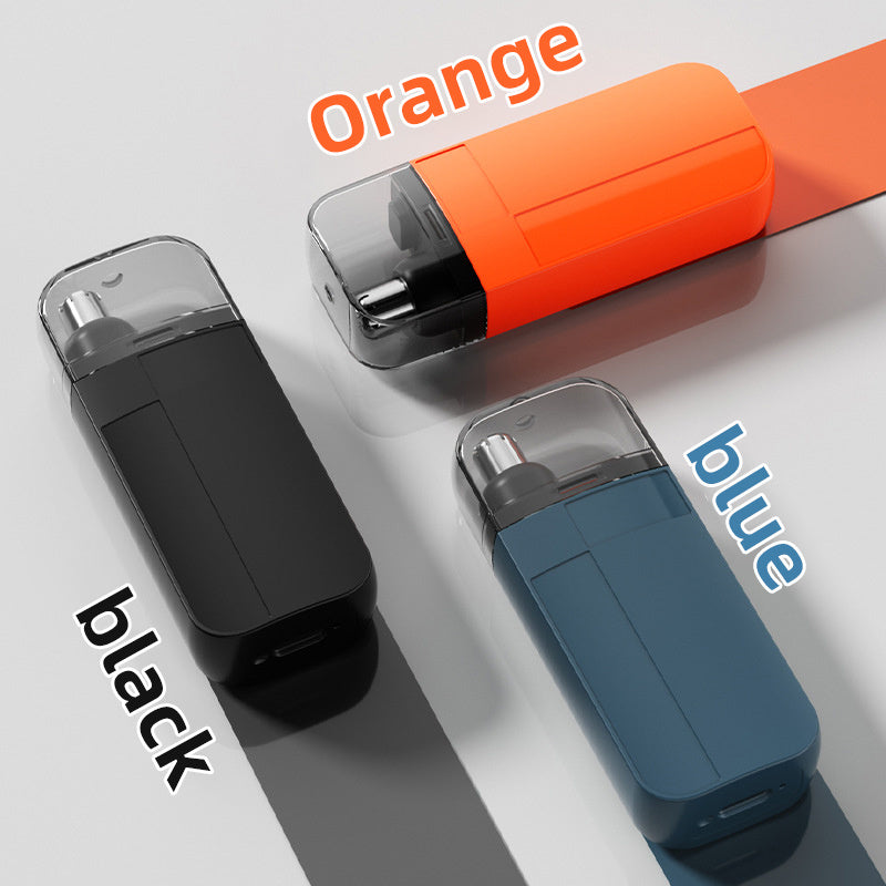 2PC Portable Nose Hair Trimmer, Rechargeable Painless, Beard and Nose Hair Trimmer for Men, Black/Blue/Orange