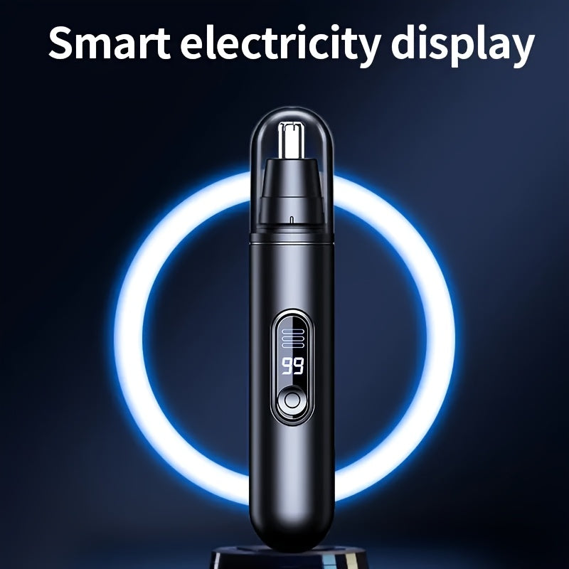Black Digital Display Model, Black Non-digital Display Model - Battery, Precision Stainless Steel Double-edge Blade, 360° Painless Trimming,, Easy to Clean, Full-body Water Wash Design, Fashionable And Simple, Personal Care Grooming Tool