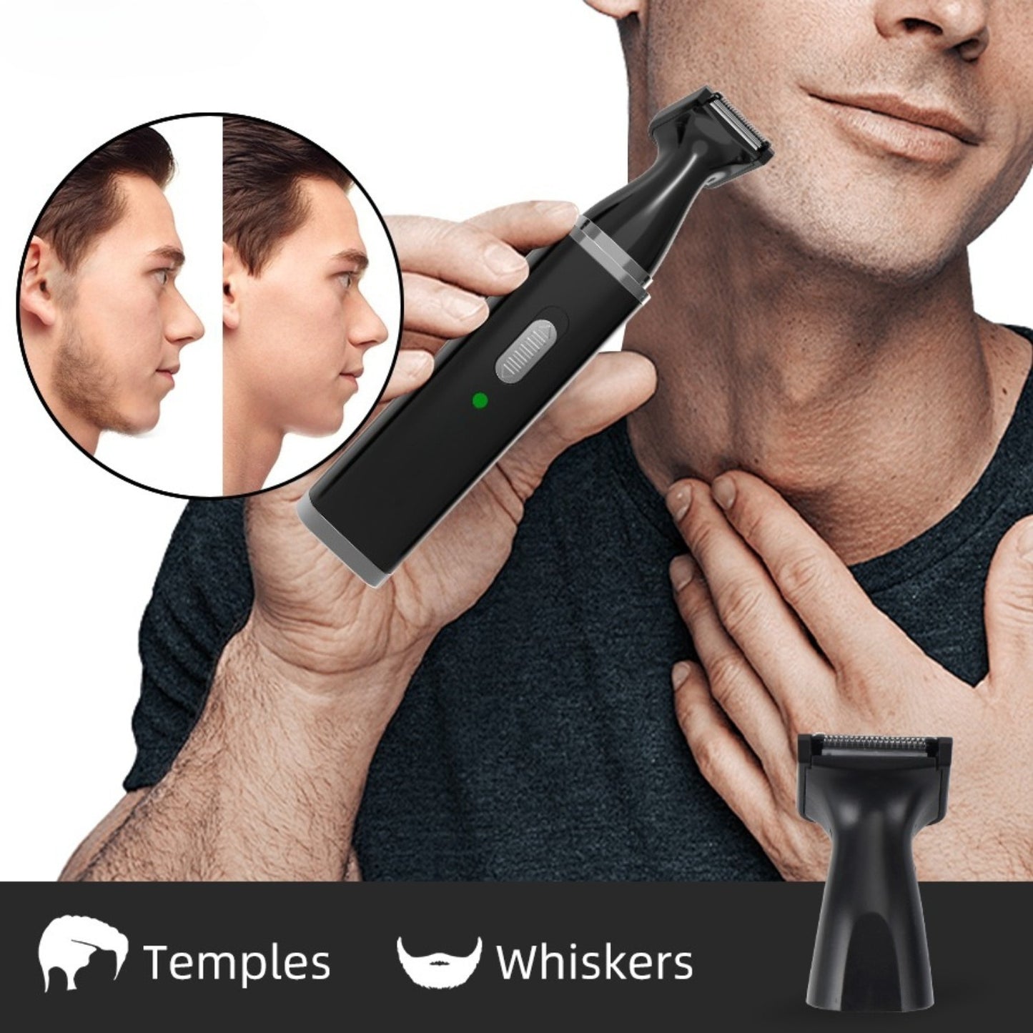 4in 1 Beard Shaver Nose Hair Trimmer, Electric Beard Shaver Electric Grooming Tool for Men and Women, Birthday Gift, Christmas Gift