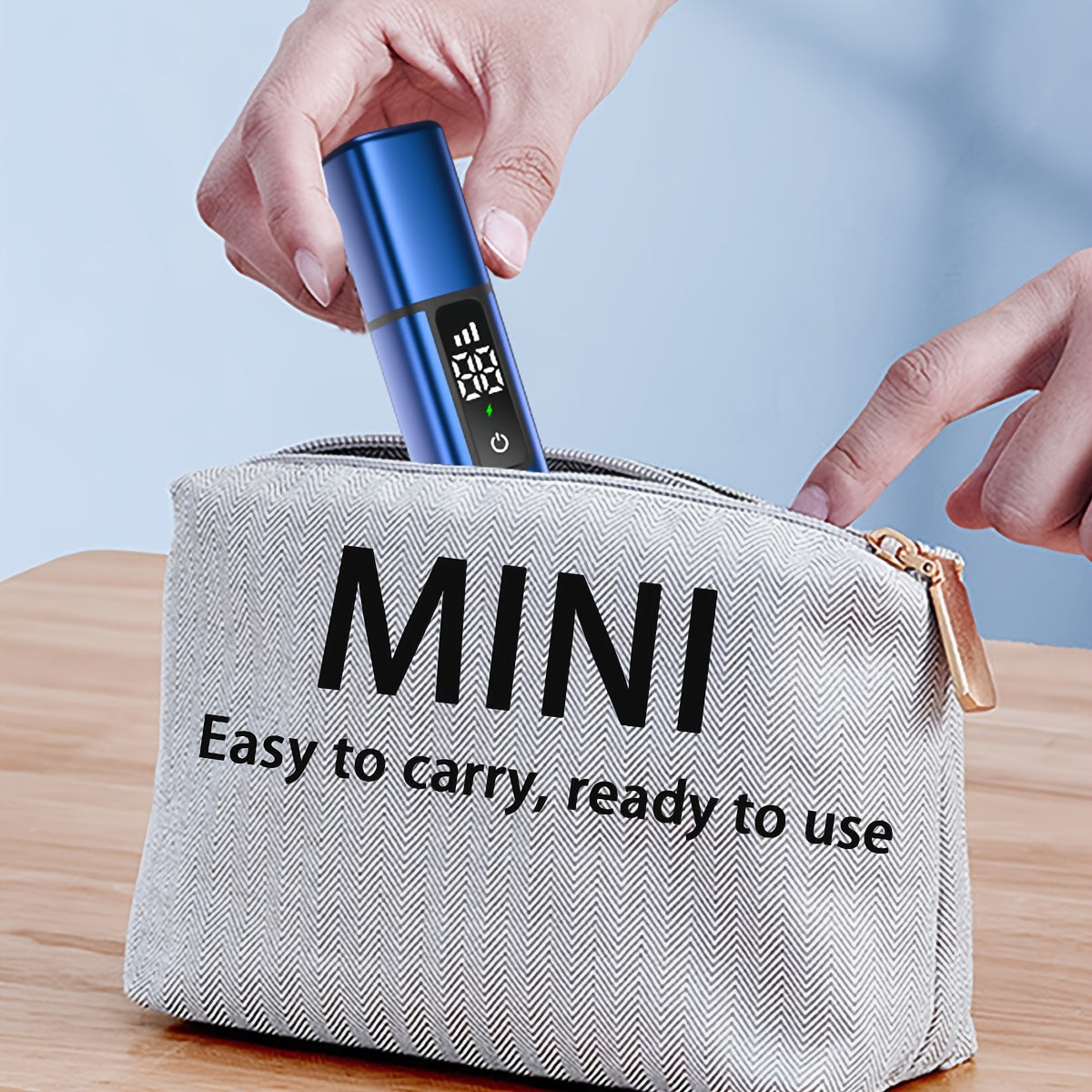 Mini Men's Electric Ear & Nose Hair Trimmer - 3-Speed Professional Grooming Tool with LED Display, USB-C Rechargeable, Compact & Portable Design, Durable Plastic Construction - Ideal Holiday Gift for Men, Barber Accessories