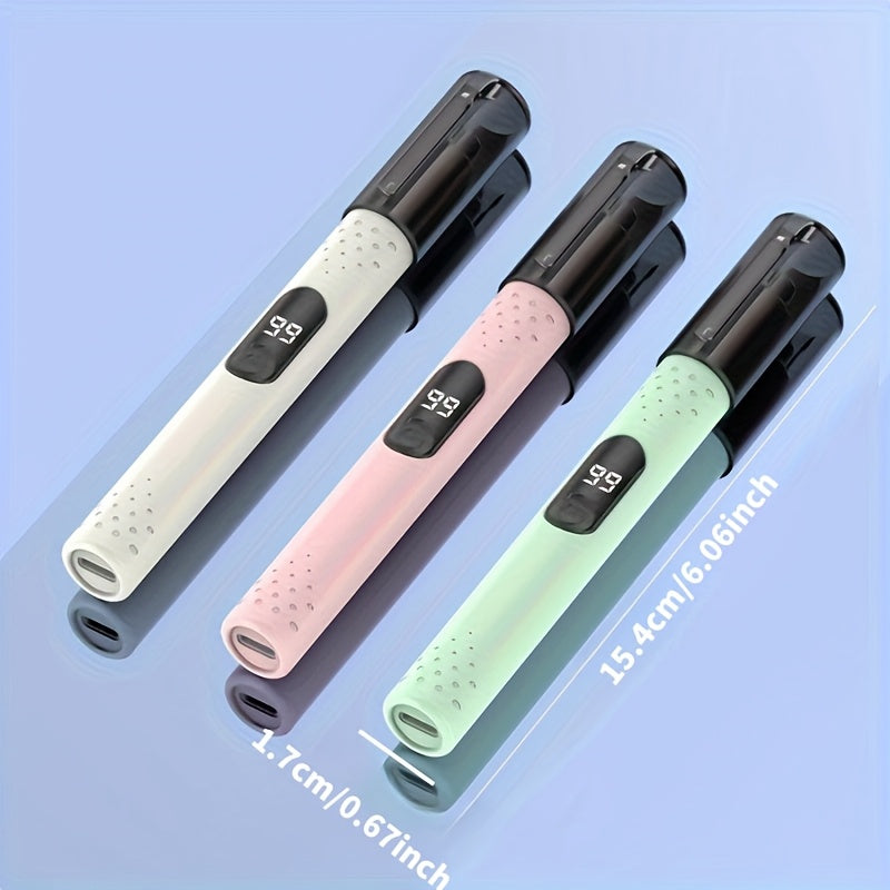 [Rechargeable Trimmer] Rechargeable Portable Electric Nose Hair Trimmer | USB, Stainless Steel Blades for Painless & No-Pull Grooming, Compact Design for Eyebrows, Ear Hair Trimming - Personal Care Grooming Tool, Nose Hair Remover, Sleek Gadget