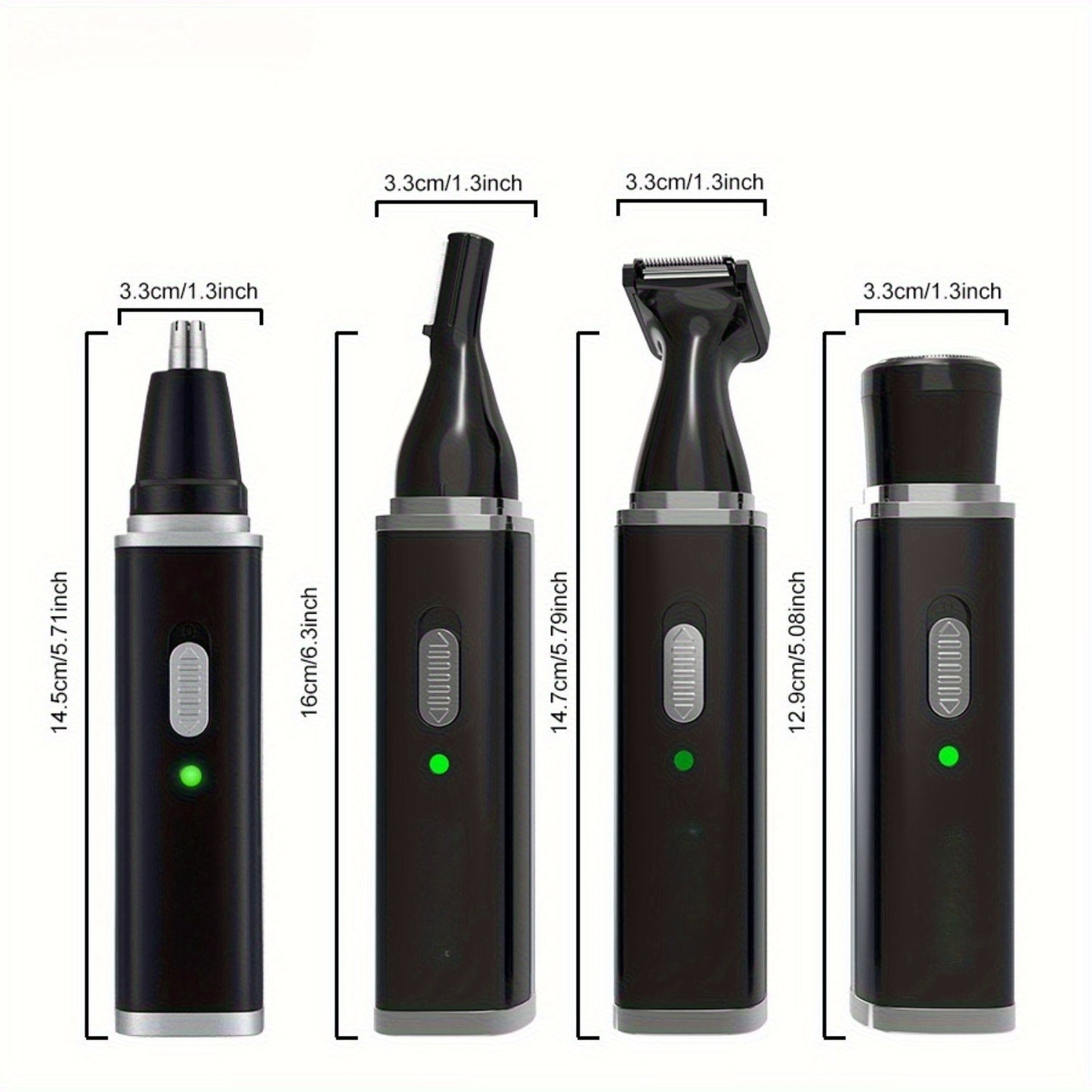 4in 1 Beard Shaver Nose Hair Trimmer, Electric Beard Shaver Electric Grooming Tool for Men and Women, Birthday Gift, Christmas Gift