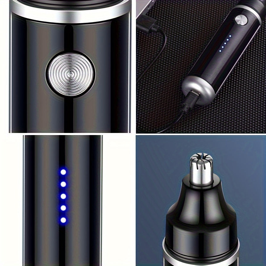 USB Rechargeable Nose Hair/ Eyebrow/ Ear Hair Trimmer, Fashion Nose Hair Trimmer is suitable for men and women, mini portable, no hair, no pain