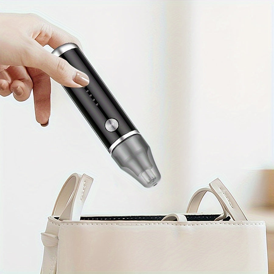 USB Rechargeable Electric Nose & Ear Hair Trimmer - Portable Painless Hair Removal for Nose, Eyebrow, Facial - Ergonomic Design, Lightweight & Easy to Use, Unisex for Men & Women, Nose Hair Trimmer, Sleek Design, Durable Plastic