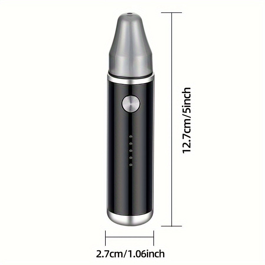 1pc Electric Nose and Ear Hair Trimmer, Painless Eyebrow & Facial Hair Removal, USB Rechargeable with 500mAh Lithium Battery, Compact Design for Men and Women