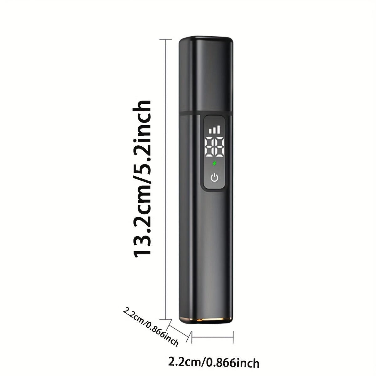 Mini Men's Electric Ear & Nose Hair Trimmer - 3-Speed Professional Grooming Tool with LED Display, USB-C Rechargeable, Compact & Portable Design, Durable Plastic Construction - Ideal Holiday Gift for Men, Barber Accessories