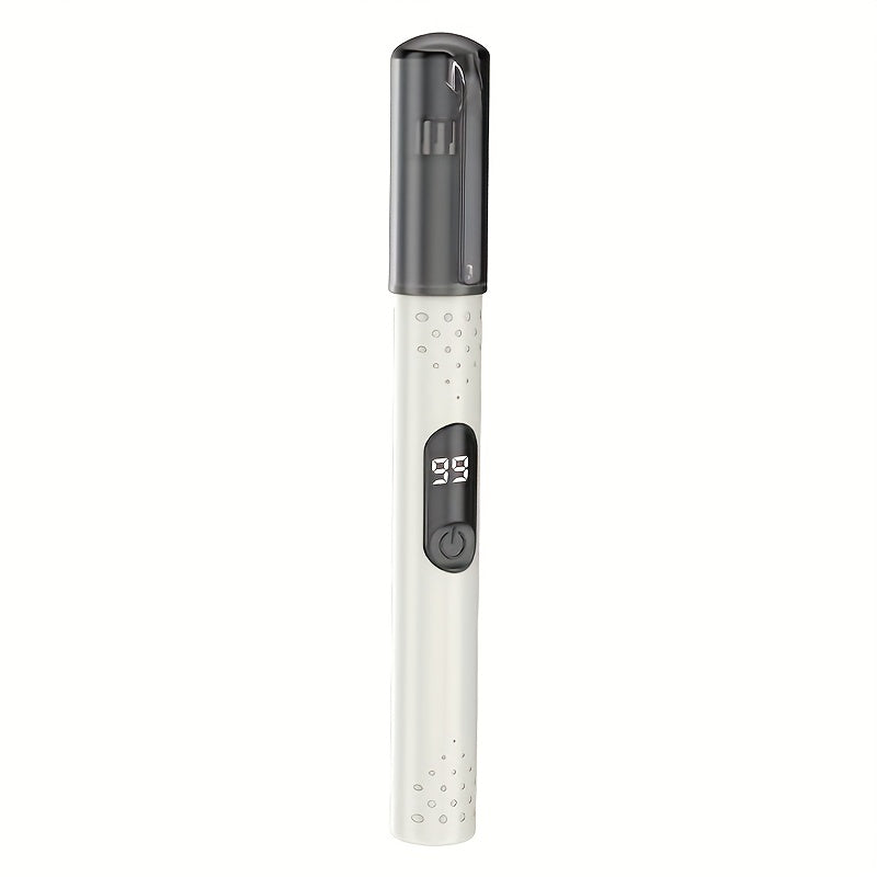 [Rechargeable Trimmer] Rechargeable Portable Electric Nose Hair Trimmer | USB, Stainless Steel Blades for Painless & No-Pull Grooming, Compact Design for Eyebrows, Ear Hair Trimming - Personal Care Grooming Tool, Nose Hair Remover, Sleek Gadget