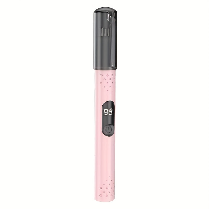 [Rechargeable Trimmer] Rechargeable Portable Electric Nose Hair Trimmer | USB, Stainless Steel Blades for Painless & No-Pull Grooming, Compact Design for Eyebrows, Ear Hair Trimming - Personal Care Grooming Tool, Nose Hair Remover, Sleek Gadget